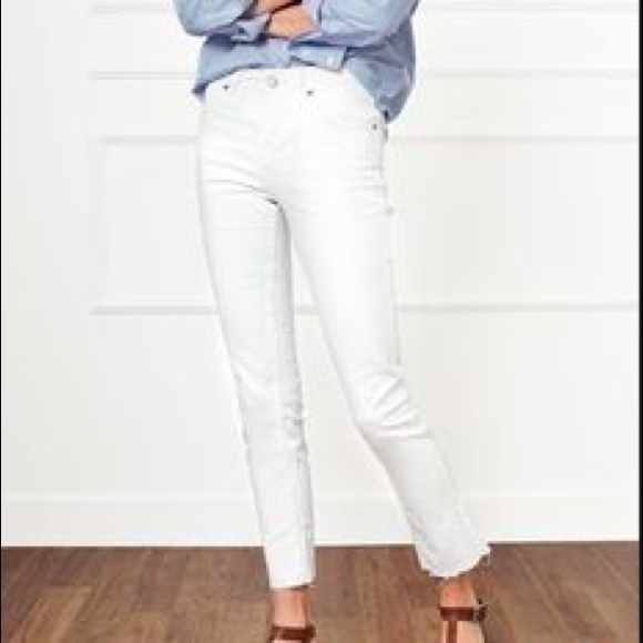 anine bing white jeans